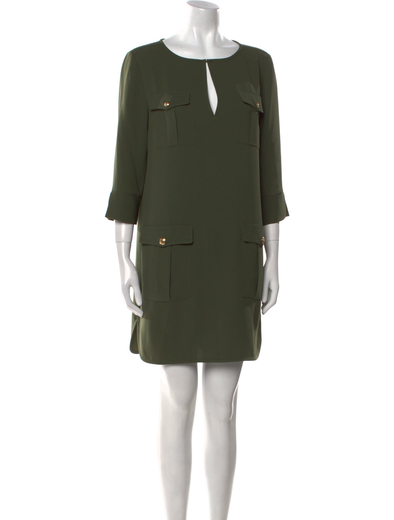 Diane von Furstenberg Bateau Neckline Mini Dress